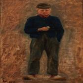 LÜBSCHITZ John L 1858-1941,A peasant lad,1882,Bruun Rasmussen DK 2012-05-07