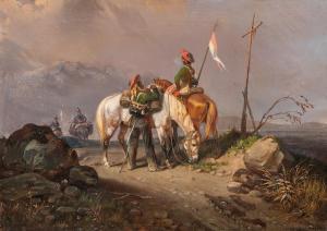 L'ALLEMAND Friedrich 1812-1866,Resting polish soldiers,1847,Nagyhazi galeria HU 2016-12-13