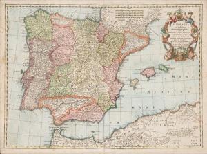 L'ISLE de Guillaume 1675-1726,Hispania ex archetypo moderico Mendez Silva,Subastas Segre 2016-06-28
