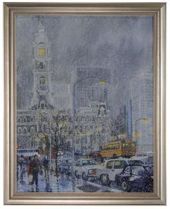 LA BLANC Joan Hartzel,Impressionist Philadelphia Winter,2002,Brunk Auctions US 2016-07-08