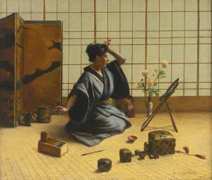 LA BOITEAUX A(rmand) 1857-1925,A JAPANESE ROOM,1890,Sotheby's GB 2014-01-31
