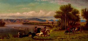 La CARY William Montagne 1840-1922,Indian Encampment, Missouri River,1860,Bonhams GB 2022-11-01