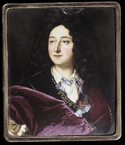 LA CHANA de Alexandre,a nobleman, wearing burgundy cloak over black coat,Sotheby's 2004-06-24