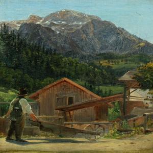 LA COUR Janus Andreas 1837-1909,Landscape probably from the Alps,Bruun Rasmussen DK 2013-10-21
