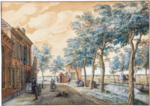 LA FARGUE Jacob Elias,THE ZUIDWEST BINNENSINGEL IN THE HAGUE, WITH THE C,1763,Sotheby's 2020-01-29