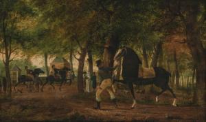 LA FARGUE Karel 1742-1783,Harddraverij bij Den Haag (Trotting race near ,AAG - Art & Antiques Group 2023-06-19