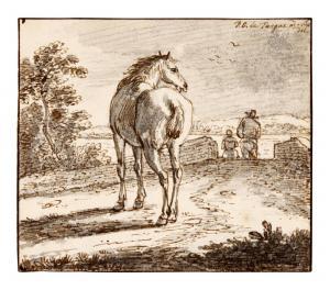 LA FARGUE Paulus Constantin 1732-1782,Horse on a path,Sotheby's GB 2023-01-25