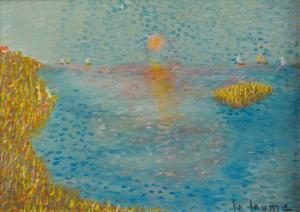 LA LAUME DUPRÉ André 1915,Coucher de soleil sur la baie,Joron-Derem FR 2019-04-25