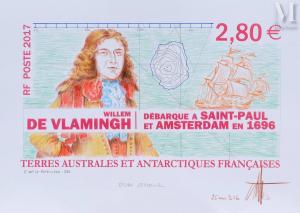 LA PATELLIERE de Cyril 1950,Maquette du timbre,Millon & Associés FR 2022-12-16