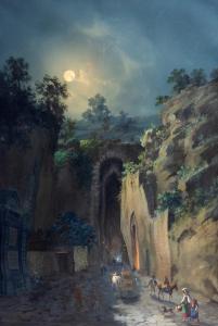 LA PIRA Gioacchino 1839-1870,Grotta di Posillipo,1868,Finarte IT 2023-07-11