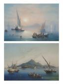 LA PIRA Ninta 1800-1900,Fishing off Capri in the mist; and Fishing before ,Christie's GB 2012-02-01