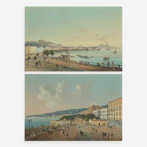 LA PIRA Ninta 1800-1900,Naples from Posillipo; View of Naples (A Pair),ì,Freeman US 2023-07-18