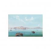 LA PIRA Ninta 1800-1900,veduta di napoli da mare,1972,Sotheby's GB 2001-09-26