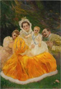 LA TOUCHE Gaston 1854-1913,La robe jaune,1896,Sotheby's GB 2024-02-02