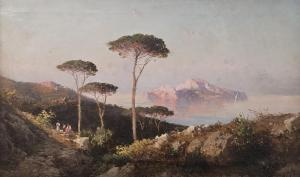 LA VOLPE Alessandro 1819-1887,Veduta di Capri,Errico casa d'aste IT 2023-05-27
