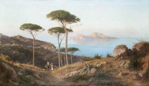 LA VOLPE Alessandro 1819-1887,Veduta di Capri dalla costiera,Bertolami Fine Arts IT 2023-06-23