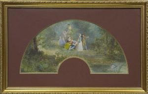 LABARTHE Charlotte Augustine,romantic figures ingardens,1886,Reeman Dansie GB 2011-04-12