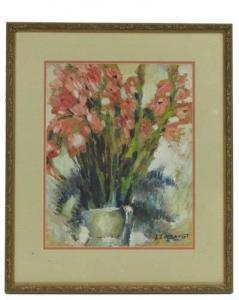LABAUDT Lucien Adolphe 1880-1943,Still life with vase of stylized red gladioli,O'Gallerie 2008-07-16
