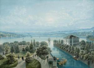 LABHART Emanuel 1810-1874,Lac de Zurich,Schuler CH 2016-12-14