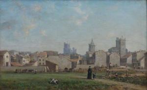 LABOR Charles Labord 1813-1900,Béziers, vue de l'abattoir,1874,Marambat-Camper FR 2020-10-08