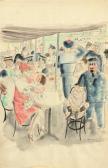 LABORDE CHAS 1886-1941,Au café,Millon & Associés FR 2013-11-27