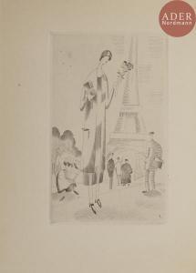 LABOUREUR Jean Emile 1877-1943,Hélène & Touglas ou les joies de Paris,1925,Ader FR 2018-03-29