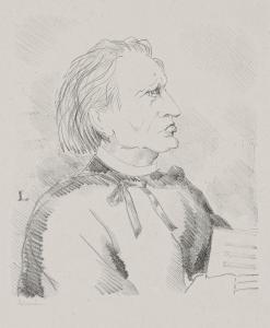 LABOUREUR Jean Emile 1877-1943,Portrait de Liszt,1927,Ader FR 2014-05-15