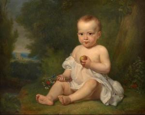 LABY Auguste Fr. 1784-1860,Portrait de jeune enfant as,1830,Artcurial | Briest - Poulain - F. Tajan 2022-02-22