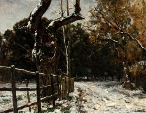 LACCETTI Valerio 1836-1909,Paesaggio innevato,Bertolami Fine Arts IT 2023-12-15