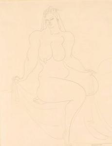 LACHAISE Gaston 1882-1935,Seated Nude with Drape,William Doyle US 2024-03-06