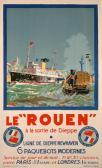 LACHEVRE Bernard,e Rouen à la sortie de Dieppe - Ligne de Dieppe-Ne,1922,Aguttes 2013-07-20