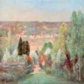 LACHNITT Alfred,Summer landscape at Orsay, France,1914,Bruun Rasmussen DK 2013-10-28
