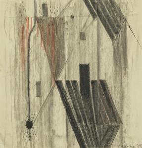 LACINA Bohdan 1912-1971,Rainy day,1948,Art Consulting CZ 2022-10-23
