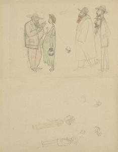 LACOMBE Georges,Caricatures de Paul Sérusier, Marguerite-Claude Sé,1913,Christie's 2023-10-25
