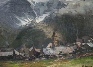 LACOUR Charles 1861-1941,Les Terrasses et la Neige,Etienne de Baecque FR 2022-12-14