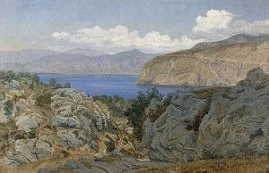 LACOUR JANUS ANDREAS 1837-1909,Bucht von Capri,Galerie Bassenge DE 2015-11-27