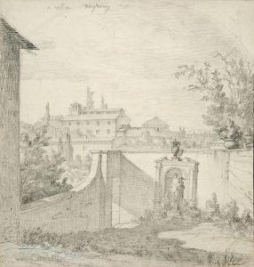 LACOUR Pierre 1745-1814,Vue de la Villa Negroni à Rome,Beaussant-Lefèvre FR 2022-02-11