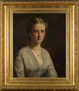 LACRETELLE Jean Edouard,Half Length Portrait of Helen C. Waterhouse,1870,Tooveys Auction 2017-06-14