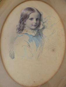 LACRETELLE Jean Edouard 1817-1900,PORTEAIT OF ALICE CHARLTON,Lawrences GB 2017-04-07