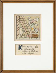 LADA Josef 1887-1957,Kadla, Kadla, fell from the attic,1928,Art Consulting CZ 2023-10-15