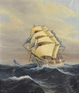 LADAGE 1900,A Clipper in Full Sail,John Nicholson GB 2017-03-29