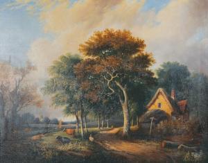 Ladbroke John Berney 1803-1879,A Norwich Landscape,John Nicholson GB 2014-07-09