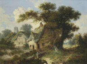 LADBROOKE John Berney 1803-1879,A country village,Bonhams GB 2014-11-25