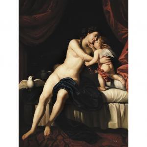 LADD Laura D. Stroud 1863-1943,Venus Embracing Cupid,William Doyle US 2014-10-15