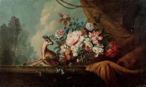 LADEY JEAN MARC 1710-1749,Nature mortes aux corbeilles de fleurs,1743,Daguerre FR 2019-05-17