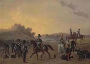 LADURNER Adolf Ignatievich,Life Guard mounted pioneers on manoeuvres,1847,Christie's 2014-06-02