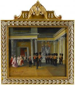 LADURNER Adolf Ignatievich 1798-1856,View of the White gallery,Bonhams GB 2017-06-07