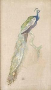 LADY MILLAIS,a peacock,1906,Woolley & Wallis GB 2012-06-20