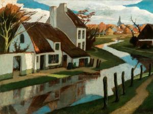 LAERMANS Eugene 1864-1940,Le ruisseau,1913,De Vuyst BE 2024-03-02