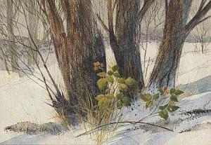 LAESSIG Robert 1913-2010,Winter trees,Aspire Auction US 2018-02-17